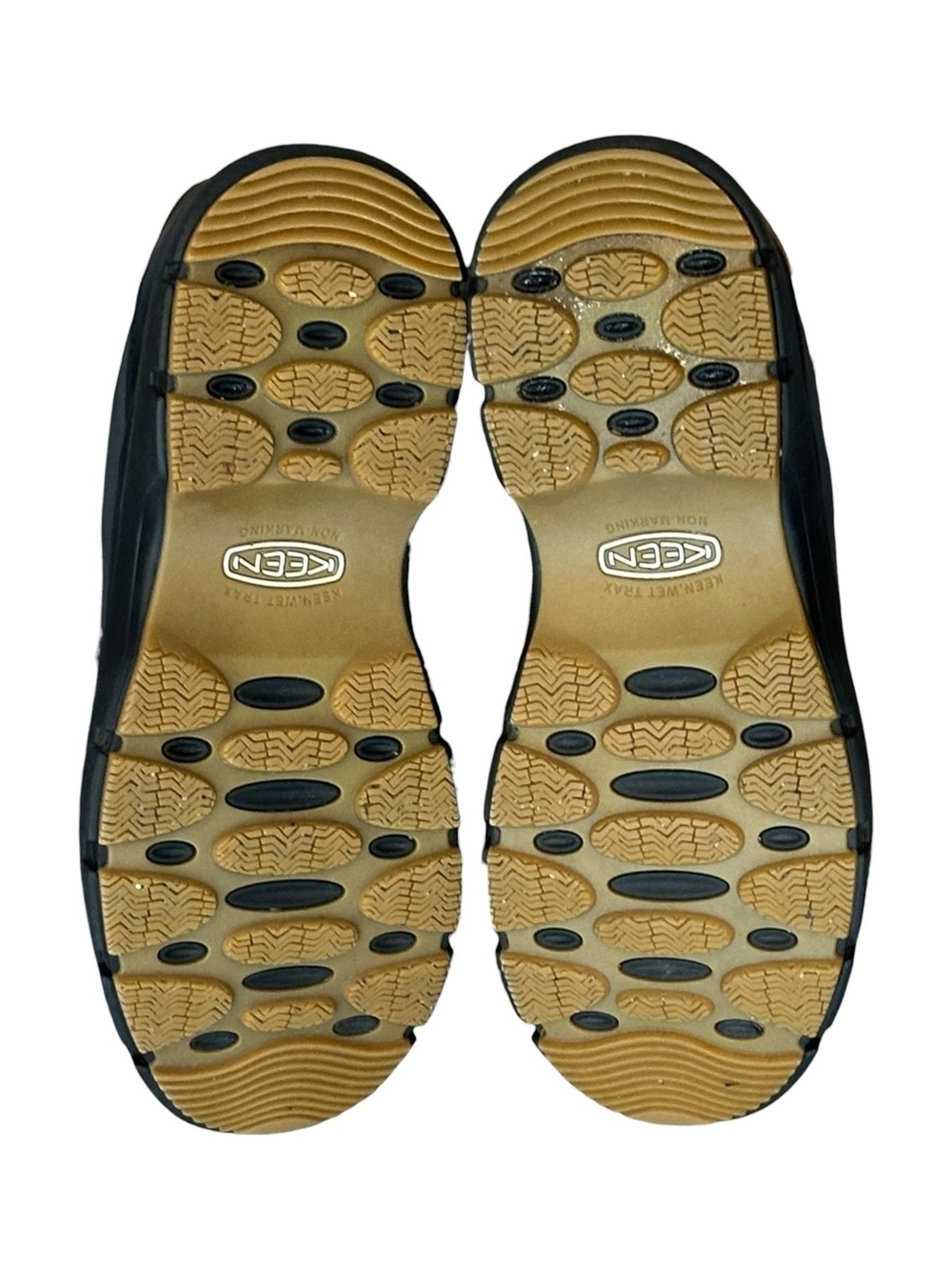 KEEN Kosa Leather Lug Sole Oxford Sneakers Silver Birch White/Pecan Brown 9 $150 - Picture 6 of 7
